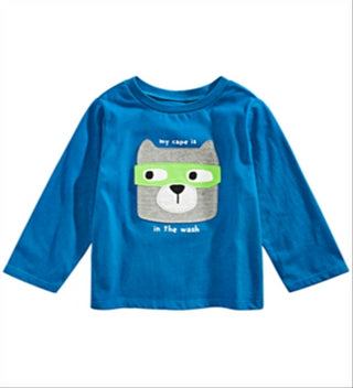 First Impressions Baby Boy's Cape Dog Print T-Shirt Blue Size 6-9MOS