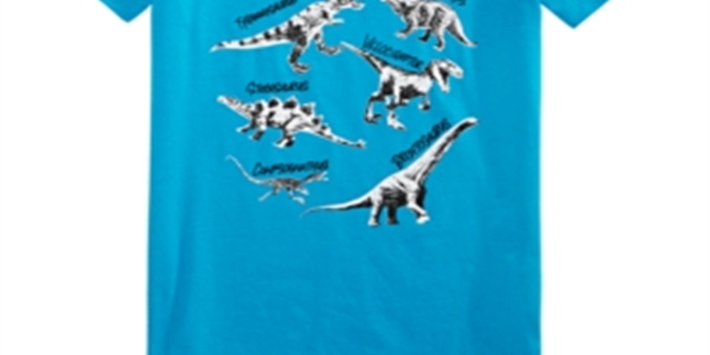 Epic Threads Little Boy's Dinos 101 T-Shirt Blue Size 7