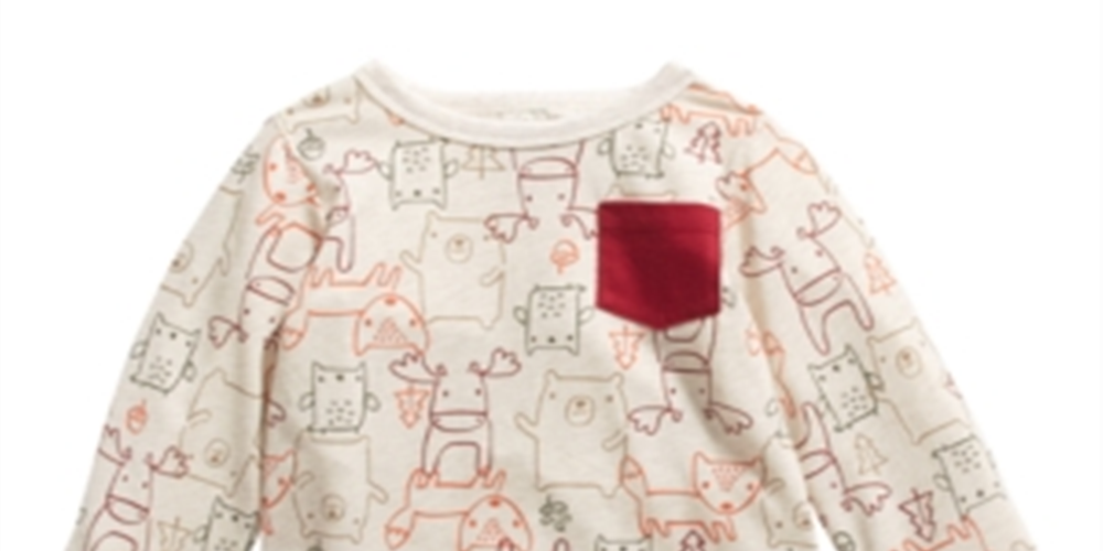 First Impressions Toddler Boy's Woodland Animals Print T-Shirt Brown Size 4T