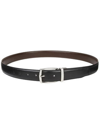 Club Room Men's Faux Leather Reversible Dress Belt Black Size Small