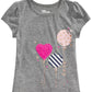 Epic Threads Little Girl's Balloons T-Shirt Gray Size 5