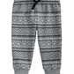 First Impressions Toddler Boy's Fair Isle Print Cotton Jogger Pants Gray Size 3T
