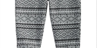 First Impressions Toddler Boy's Fair Isle Print Cotton Jogger Pants Gray Size 3T