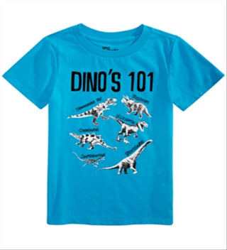 Epic Threads Toddler Boy's Dinos 101 T-Shirt Blue Size 3T