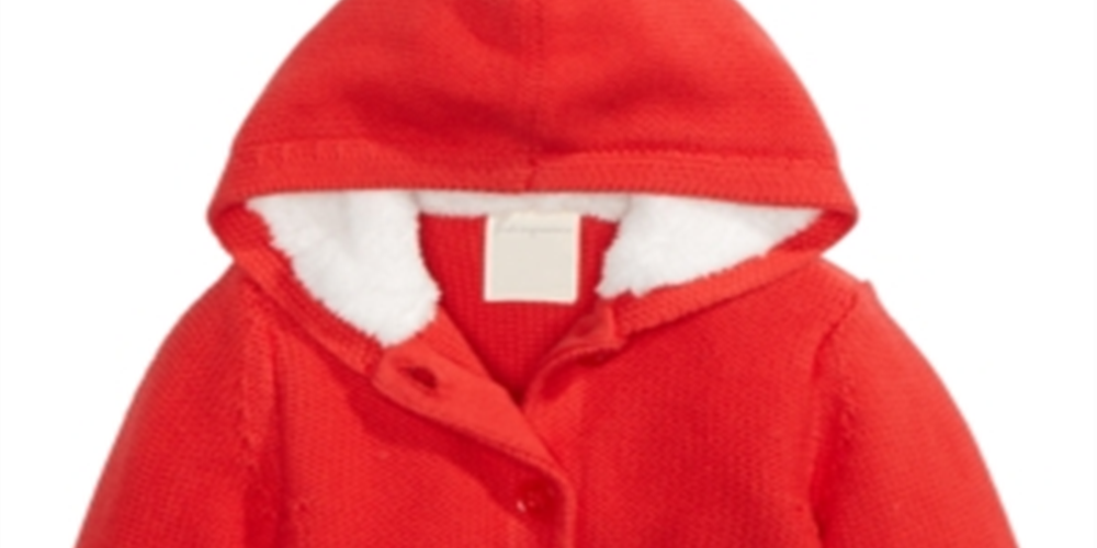 First Impressions Baby Boys & Girl's Hooded Sweater Red Size 0-3 Months