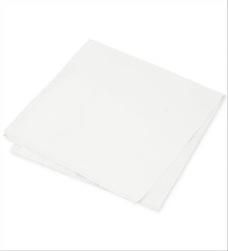 Club Room Mens Simple Solid Silk Dress Pocket Square White Size Regular