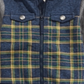 First Impressions Boy's Hooded Patchwork Jacket Various Blue Size 12MOS
