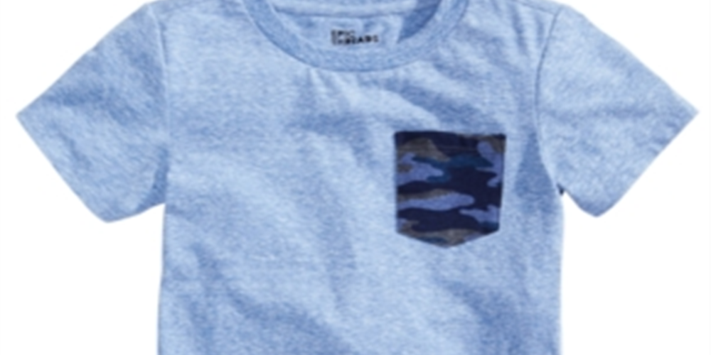 Epic Threads Toddler Boy's Camo Pocket T-Shirt Blue Size 3