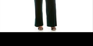 Vince Camuto Women's Tassel Belted Velvet Jumpsuit Green Size 8