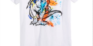 Epic Threads Little Boy's Big T Rex T-Shirt White Size 5
