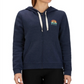 Hurley Women's Sail Away Logo Graphic Zip Hoodie -Blue Size -M