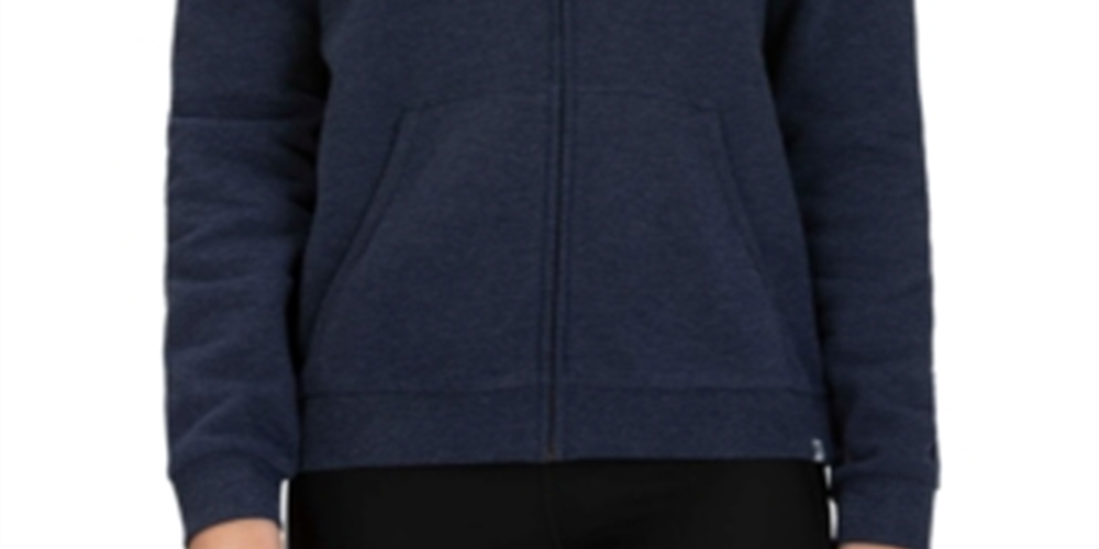 Hurley Women's Sail Away Logo Graphic Zip Hoodie -Blue Size -M