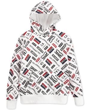 Levi's Boy's Fleece Logo Hoodie Choose White Size 6