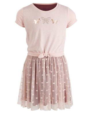 Epic Threads Little Girl's Butterfly Tie Front Dress Pink Size 6