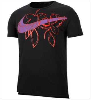 Nike Men's Dri-fit Graphic Training T-Shirt Black Size M