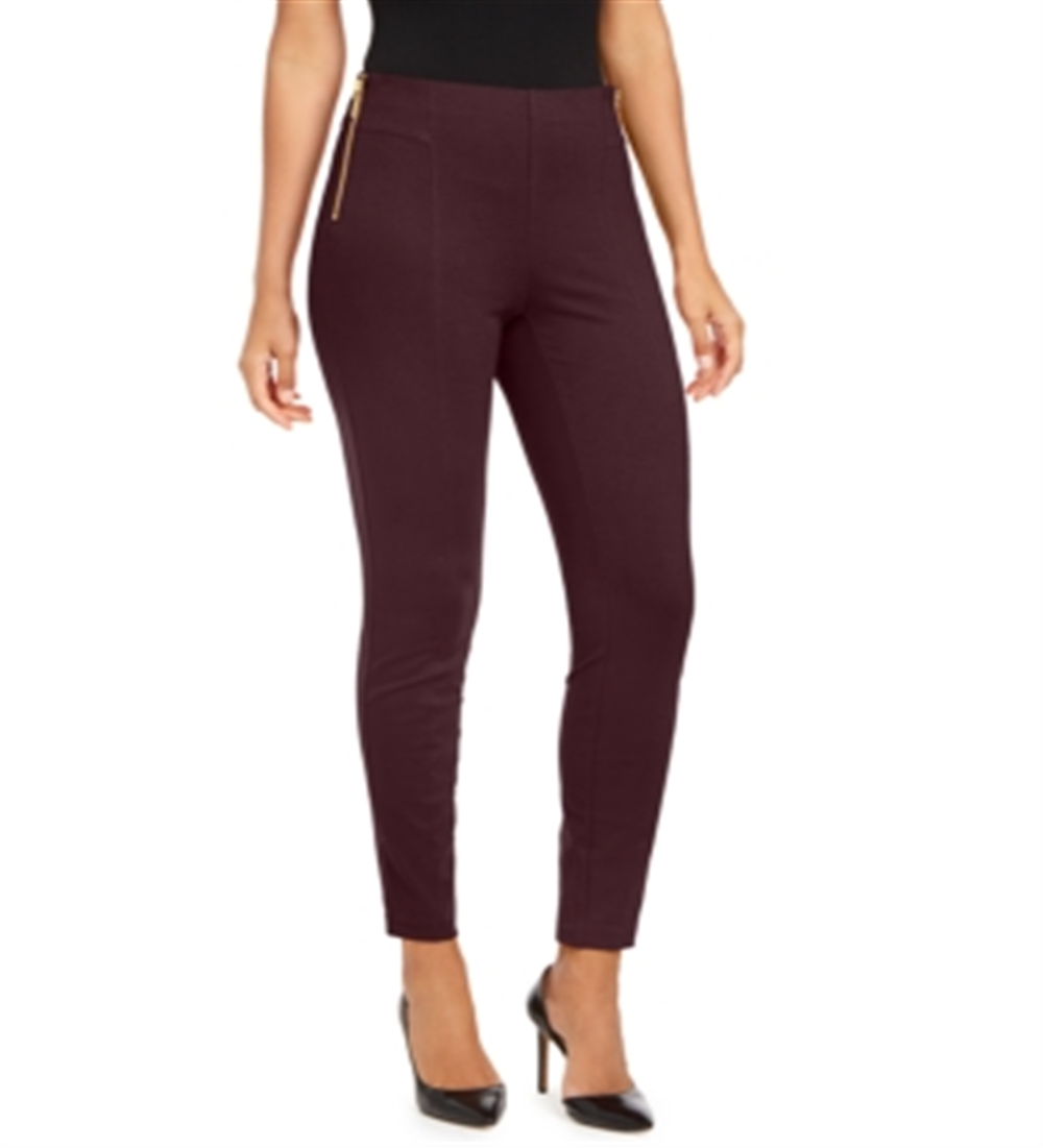 INC International Concepts Women's High Rise Curvy Skinny Pants Red Size 0