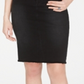 INC International Concepts Women's Raw Edge Jean Skirt Black Size 6