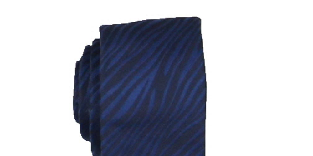 INC International Concepts Men's Burchell Animal Print Professional Neck Tie Blue Size Regular