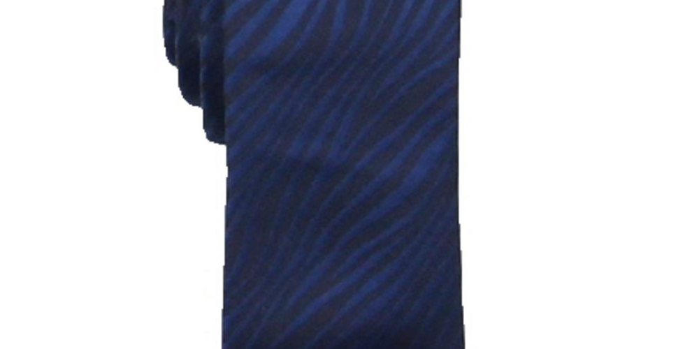 INC International Concepts Men's Burchell Animal Print Professional Neck Tie Blue Size Regular
