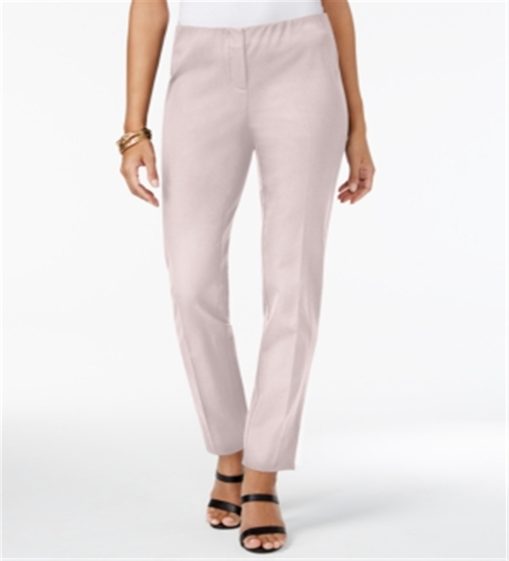 Alfani Women's Bi Stretch Hollywood Skinny Pants Pink Size 6 Petite