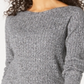Karen Scott Women's Boat Neck Cotton Sweater Gray Size X-Small