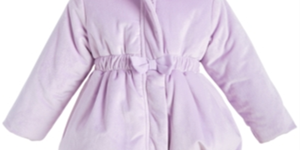 First Impressions Baby Girl's Velvet Bubble Coat Purple Size 0-3 Months
