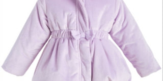 First Impressions Baby Girl's Velvet Bubble Coat Purple Size 0-3 Months
