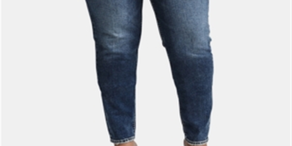 Silver Jeans Co Women's Denim Skinny Jeans Medium Dark Indigo Wash Size 18x29