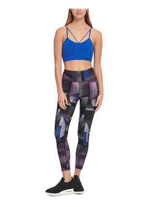 DKNY Women's Low Impact Fitness Sports Bra Blue Size X-Large