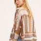 Free People Women's Skies Poncho Brown Size X-Small
