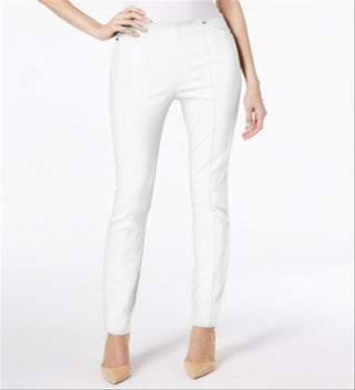 Alfani Women's Pull on Skinny Ankle Pants White Size 14 Petite
