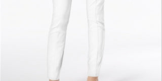 Alfani Women's Pull on Skinny Ankle Pants White Size 14 Petite
