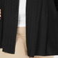 Karen Scott Women's Pointelle Trim Cardigan Sweater Black Size 0X