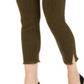 Alfani Women's Fringe Hem Ankle Pants Green Size 12 Petite