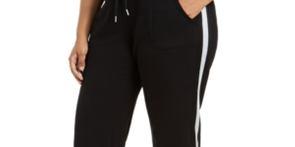 Calvin Klein Women's Plus Track Pants Black Size 3X