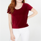 Crave Fame Junior's Corduroy Top Brown Size X-Large