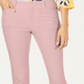 Charter Club Women's Newport Tummy Control Slim Fit Pants Pink Size 6
