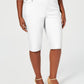 Charter Club Women's Plus Cotton Blend Bermuda Skimmers White Size 18W
