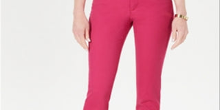 Charter Club Women's Bristol Skinny Ankle Jeans Pink Size 10