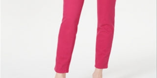 Charter Club Women's Bristol Skinny Ankle Jeans Pink Size 10