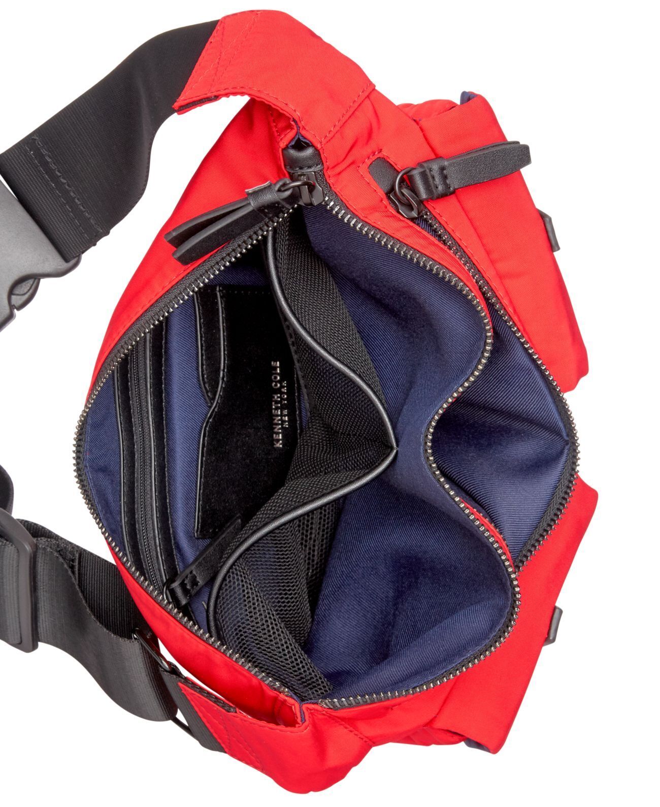 Kenneth Cole New York Women's Crossbody Vesey Belt Techni Cole Puffy Bag Red Size Regular