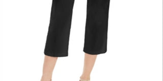 Charter Club Women's Pull on Crop Pants Black Size 10