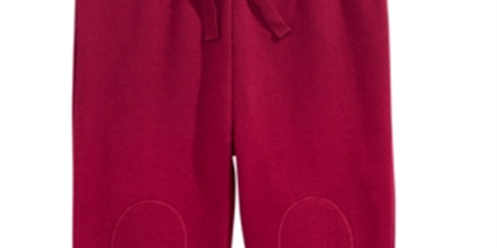 First Impressions Baby Boy's Knee Patch Jogger Pants Wine Size 18MOS