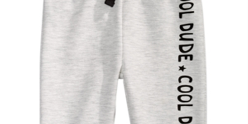First Impressions Baby Boy's Cool Dude Jogger Pants Gray Size 3-6MOS