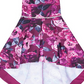 Speechless Girl's Allover Floral High Low with Pockets Dress Purple Size 12