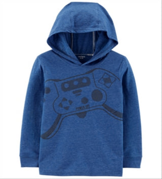 Carter's Little & Big Boy's Gaming Print Hoodie Blue Size 5