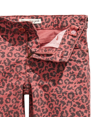 Imperial Star Big Girl's Animal Print Jeans Pink Size 12