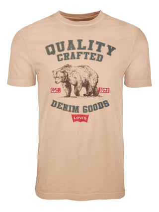 Levi's Men's Dacus Graphic T-Shirt -Brown Size X-Large