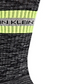Calvin Klein Men's Neon Logo Stripe Combed Cotton Crew Socks Black Size 7-12