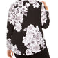 INC International Concepts Women's Printed Zip Pocket Top Black Size -0X